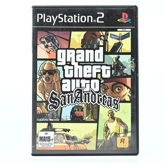 Grand Theft Auto San Andreas PS2 - Gametraders Modbury Heights