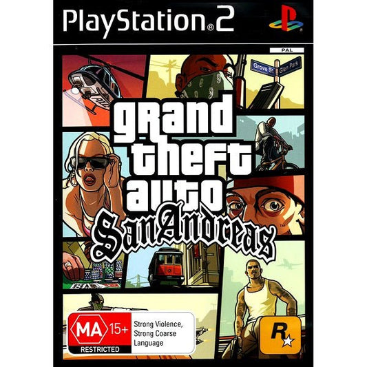 Grand Theft Auto San Andreas PS2 - Gametraders Modbury Heights