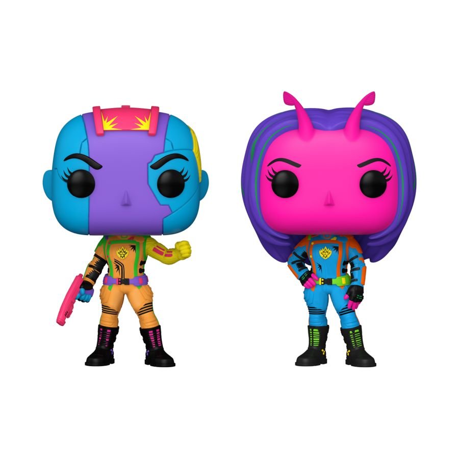 Guardians Of The Galaxy 3 - Nebula & Mantis US Exclusive Blacklight Pop! Vinyl 2 - Pack - Gametraders Modbury Heights