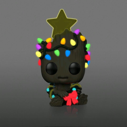Guardians of the Galaxy: Vol. 2 - Groot Christmas Glow Holiday US Exclusive Pop! Vinyl - Gametraders Modbury Heights
