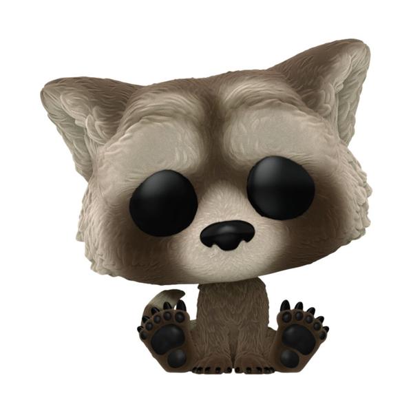 Guardians of the Galaxy: Vol. 3 - Baby Rocket (Flocked) US Exclusive Pop! Vinyl - Gametraders Modbury Heights