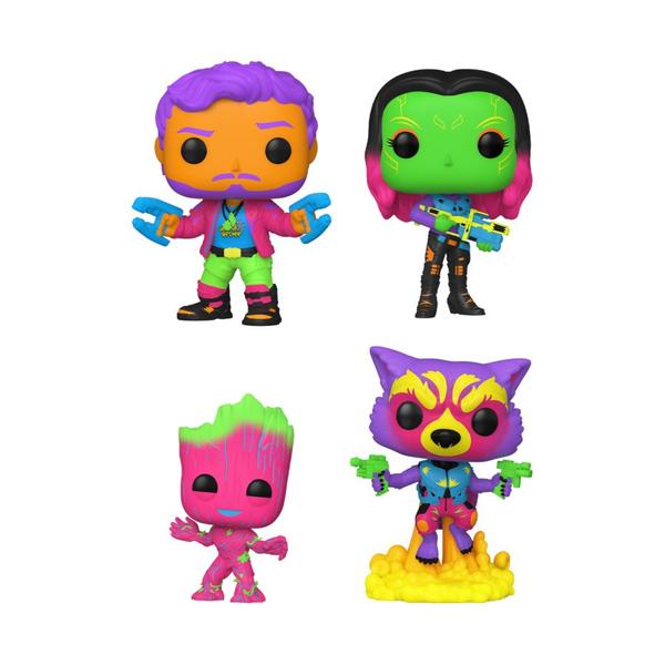 Guardians of the Galaxy: Volume 2 - US Exclusive Blacklight Pop! Vinyl 4 - Pack - Gametraders Modbury Heights
