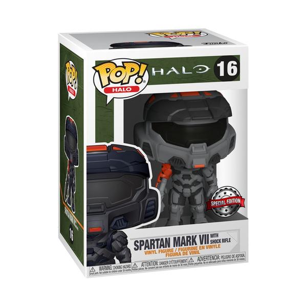 Halo Infinite - Mark VII Black with Shock Rifle US Exclusive Pop! Vinyl - Gametraders Modbury Heights