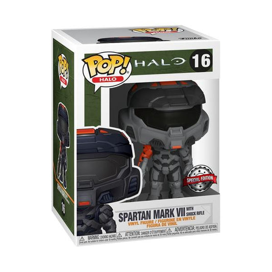 Halo Infinite - Mark VII Black with Shock Rifle US Exclusive Pop! Vinyl - Gametraders Modbury Heights