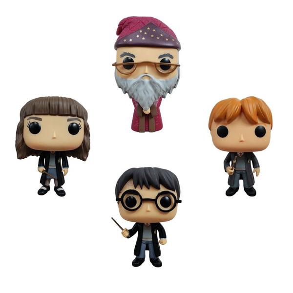 Harry Potter - Harry, Hermione, Ron & Dumbledore US Exclusive Pop! Vinyl 4 - Pack - Gametraders Modbury Heights