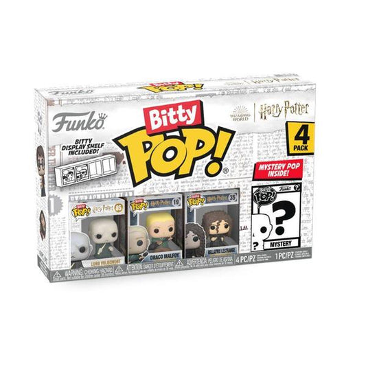 Harry Potter - Voldemort, Draco & Bellatrix Bitty Pop! 4 - Pack - Gametraders Modbury Heights
