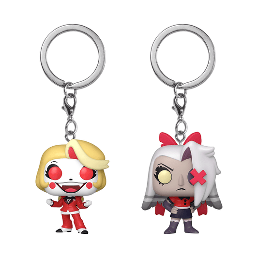 Hazbin Hotel - Charlie & Vaggie Pop! Keychain 2PK - Gametraders Modbury Heights