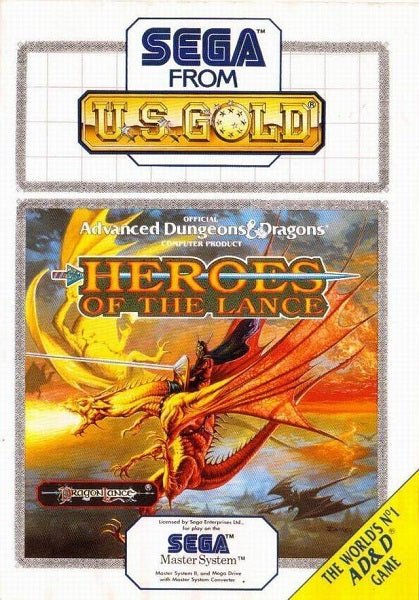 Heroes Of The Lance Master System - Gametraders Modbury Heights