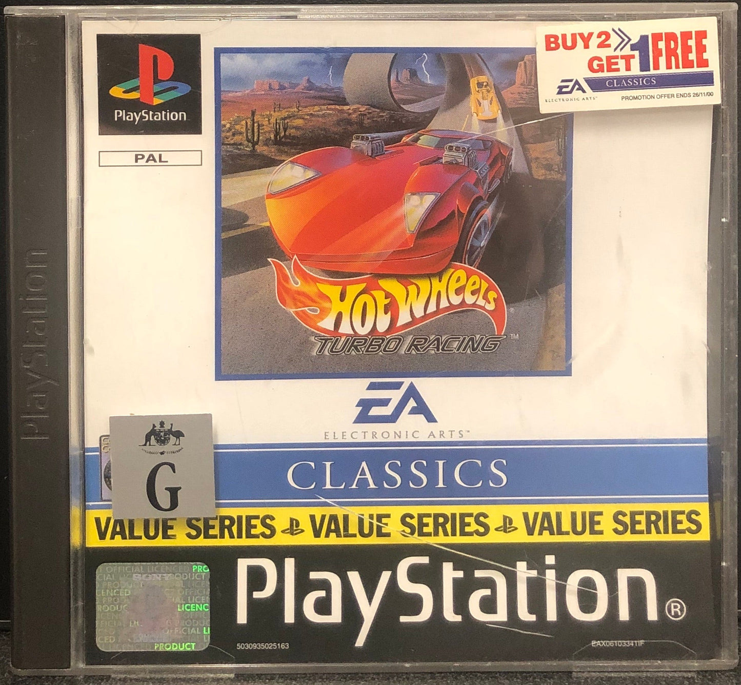 Hot Wheels Turbo Racing PS1 - Gametraders Modbury Heights