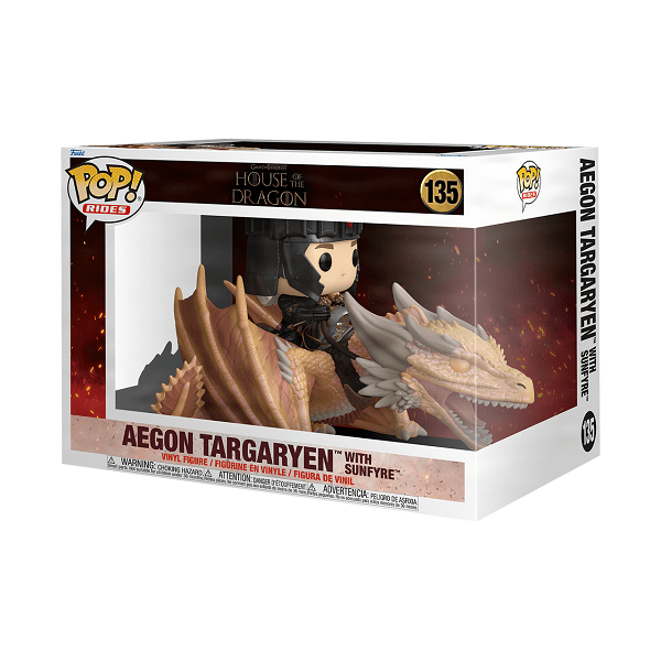 House of the Dragon - Aegon Targaryen with Sunfyre Pop! Vinyl Ride - Gametraders Modbury Heights