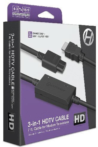 Hyperkin 3-In-1 HDTV Cable For SNES/N64/GameCube - Gametraders Modbury Heights