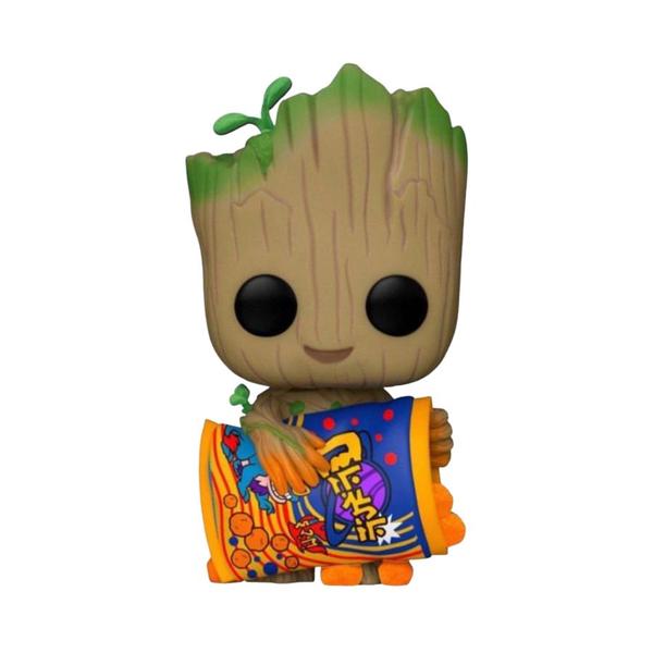 I Am Groot (TV) - Groot with Cheese Puffs Flocked Pop! Vinyl - Gametraders Modbury Heights