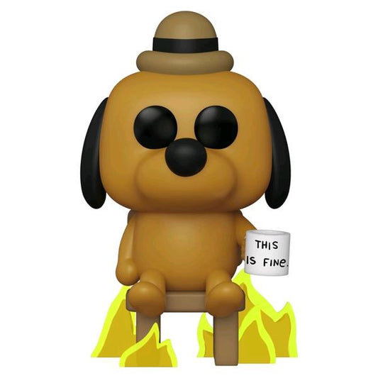 Icons - This Is Fine Dog US Exclusive Pop! Vinyl - Gametraders Modbury Heights