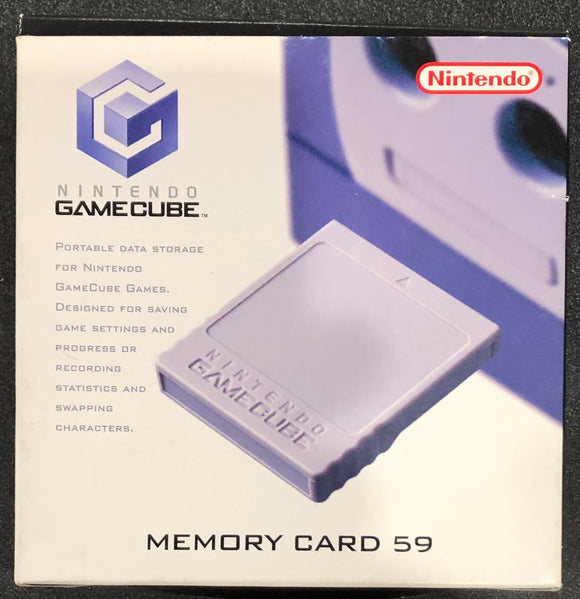 Nintendo Gamecube 59 Block Memory Card Boxed