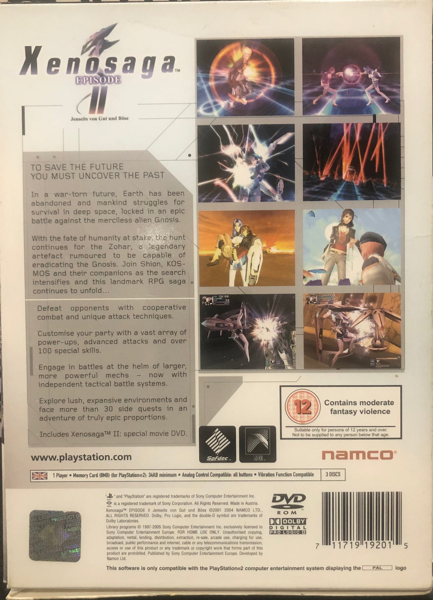 Xenosaga Episode II Bonus DVD Edition PS2
