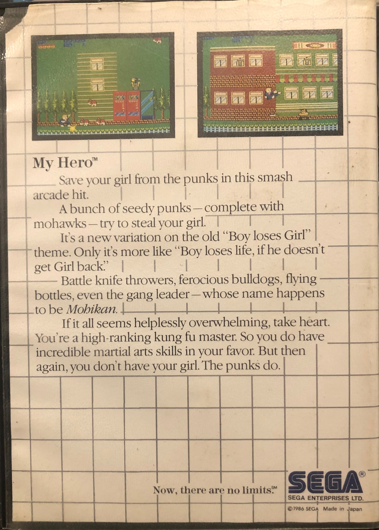 My Hero The Sega Card Master System