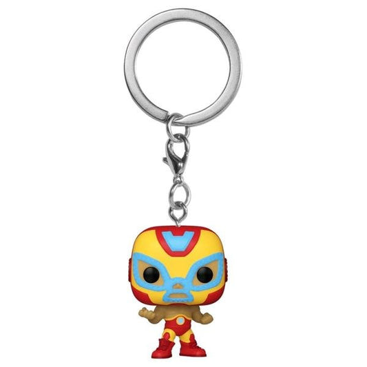 Iron Man - Luchadore Iron Man Pocket Pop! Vinyl Keychain - Gametraders Modbury Heights
