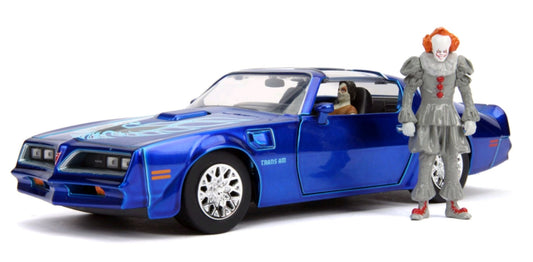 It - 1977 Pontiac Firebird 1:24 with Figure Hollywood Ride - Gametraders Modbury Heights