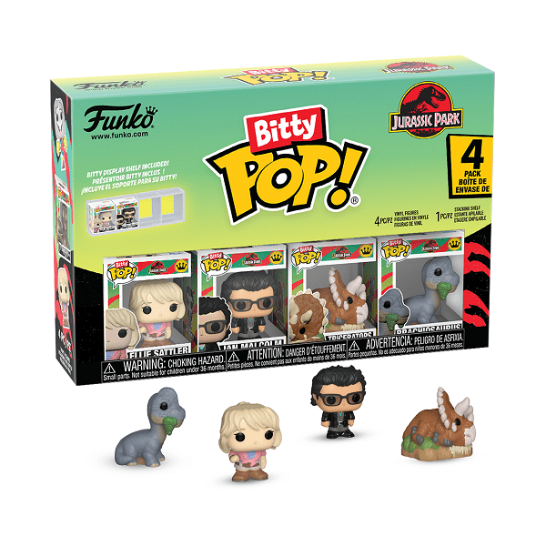 Jurassic Park - Triceratops Bitty Pop! 4PK - Gametraders Modbury Heights