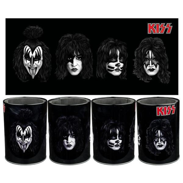 KISS - Band Faces Metal Can Cooler - Gametraders Modbury Heights