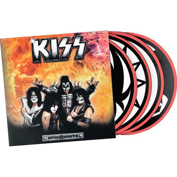 KISS - Round Coaster Set - Gametraders Modbury Heights