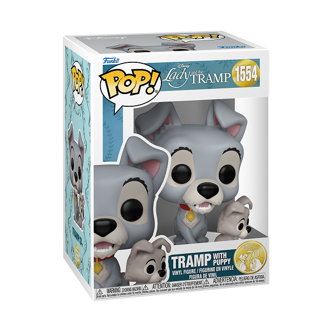 Lady & The Tramp: 70th Anniv. - Tramp w/Puppy Pop! Vinyl - Gametraders Modbury Heights