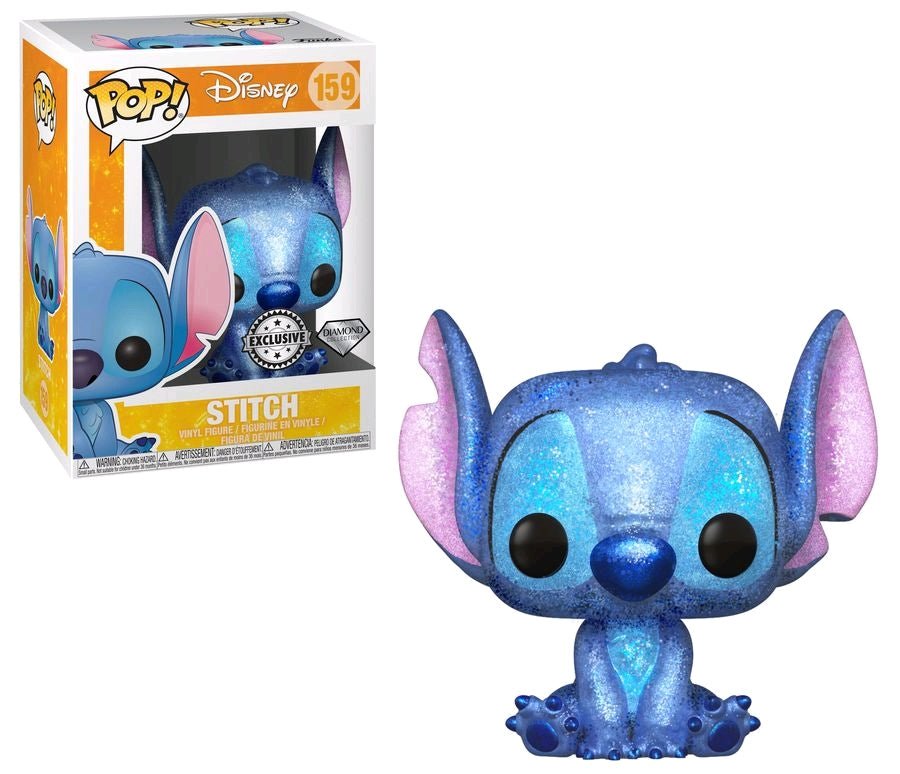 Lilo & Stitch - Stitch Seated Diamond Glitter US Exclusive Pop! Vinyl - Gametraders Modbury Heights