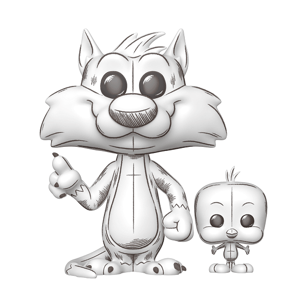 Looney Tunes: Sketched - Sylvester & Tweety Pop! Vinyl - Gametraders Modbury Heights