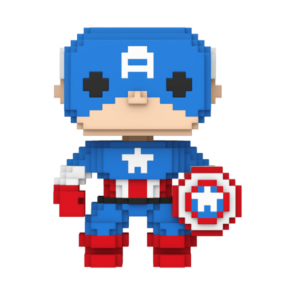 Marvel: 8 - Bit - Captain America 8 - Bit Pop! Vinyl - Gametraders Modbury Heights
