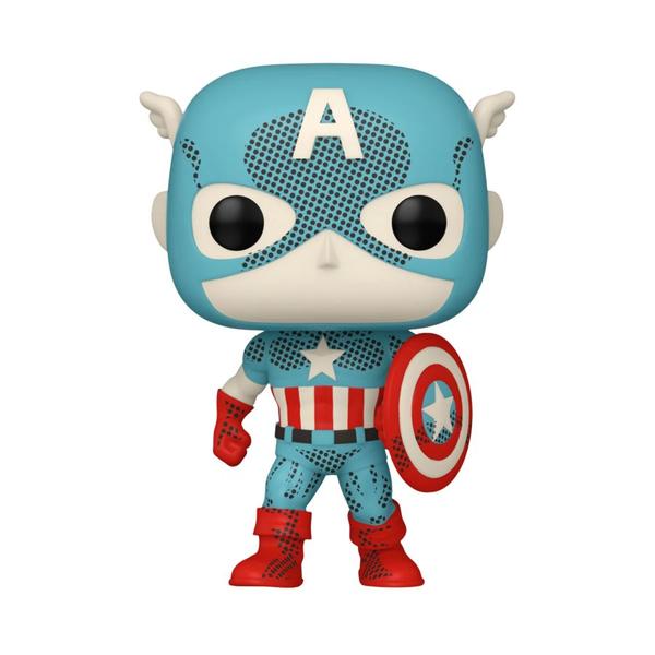 Marvel Comics: D100 - Captain America Retro Reimagined Pop! Vinyl - Gametraders Modbury Heights