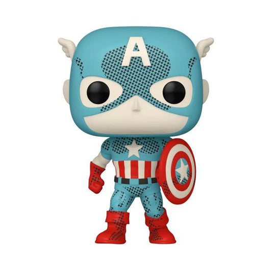Marvel Comics: D100 - Captain America Retro Reimagined Pop! Vinyl - Gametraders Modbury Heights