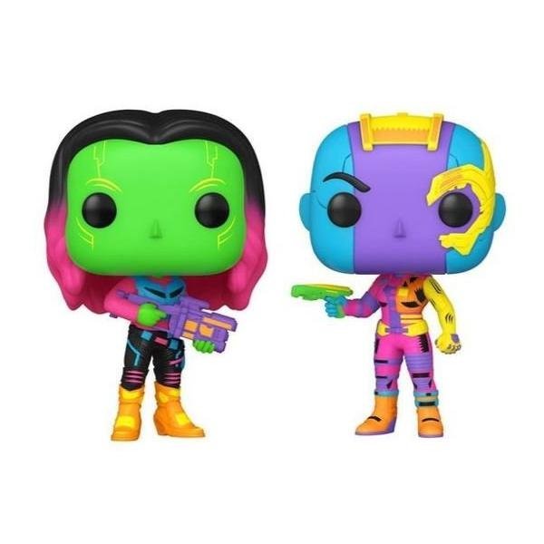 Marvel Comics - Gamora & Nebula Black Light US Exclusive Pop! Vinyl 2 - Pack - Gametraders Modbury Heights
