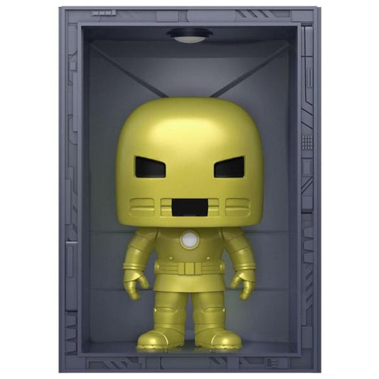 Marvel Comics - Hall of Armor Iron Man Model I Golden Armor Metallic US Exclusive Pop! Vinyl Deluxe - Gametraders Modbury Heights
