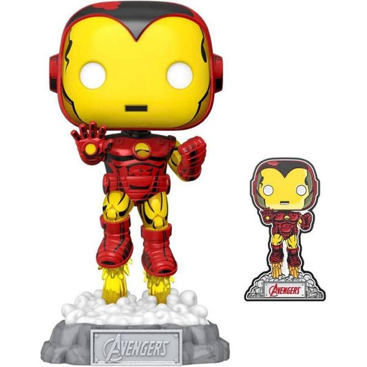 Marvel Comics - Iron Man Avengers 60th US Exclusive Pop! Vinyl with Pin - Gametraders Modbury Heights