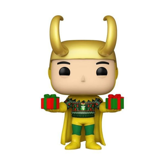 Marvel Comics - Loki with Sweater Holiday US Exclusive Metallic Pop! Vinyl - Gametraders Modbury Heights
