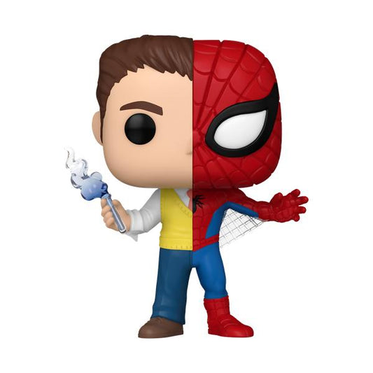 Marvel: Split - Spiderman/Peter Parker Pop! Vinyl - Gametraders Modbury Heights