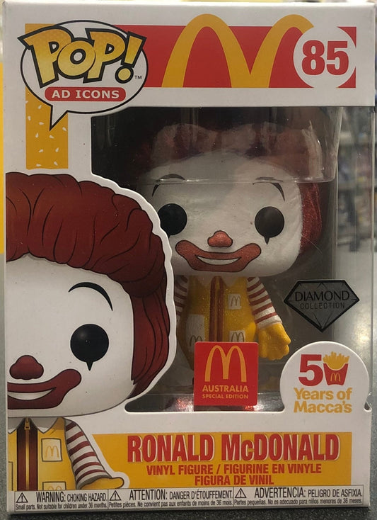 McDonalds - Ronald McDonald Diamond Glitter Special Edition Pop! Vinyl - Gametraders Modbury Heights