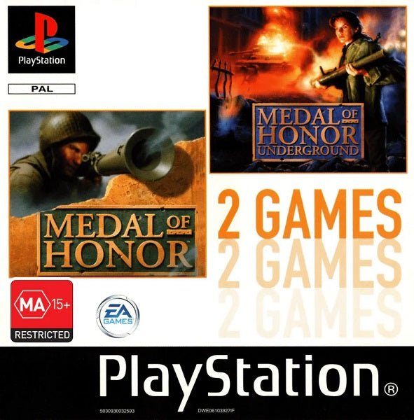 Medal Of Honor & Medal Of Honor Underground PS1 - Gametraders Modbury Heights