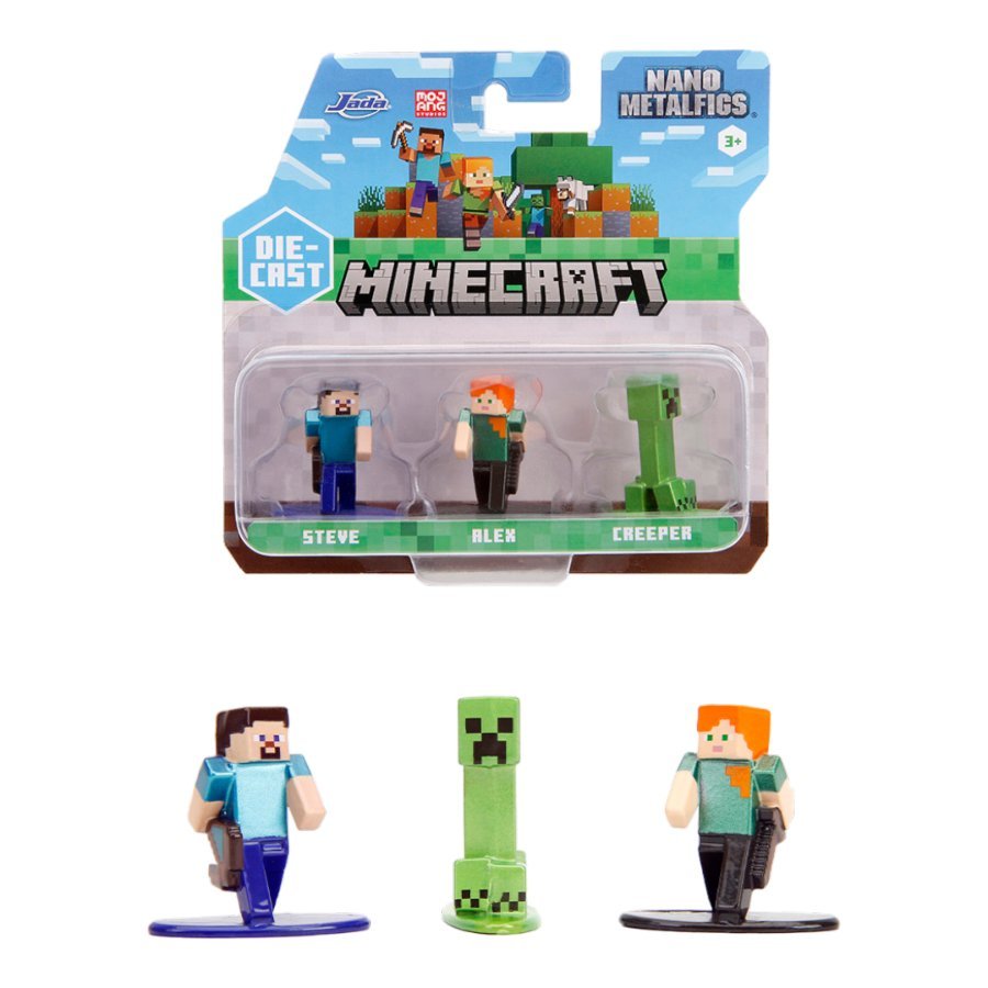Minecraft - Nano MetalFig 3 - Pack - Gametraders Modbury Heights