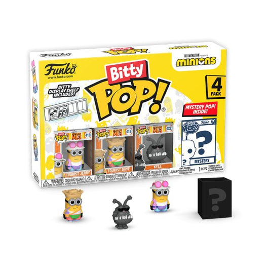 Minions - Tourist Jerry Bitty Pop! Vinyl 4 - Pack - Gametraders Modbury Heights