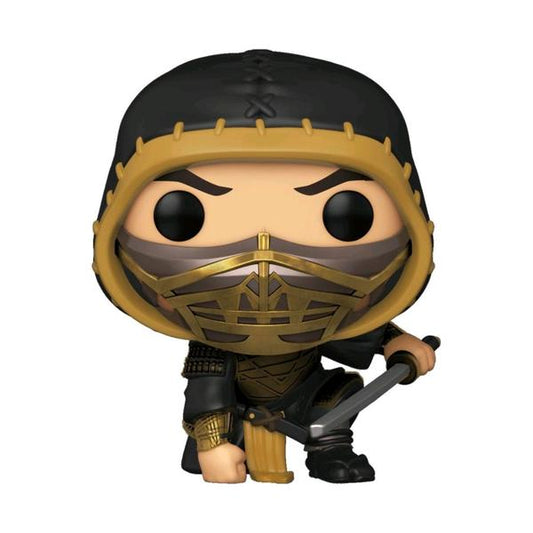 Mortal Kombat (2021) - Scorpion Crouch Metallic US Exclusive Pop! Vinyl - Gametraders Modbury Heights