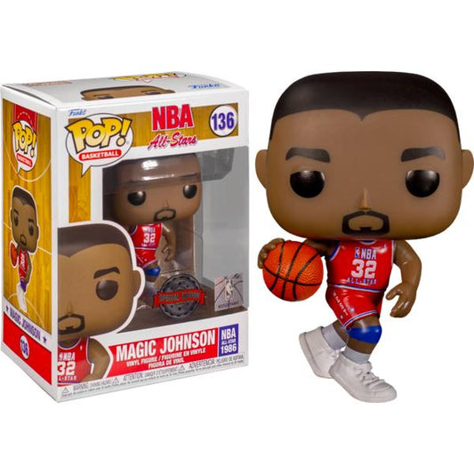 NBA: Legends - Magic Johnson Red All Star US Exclusive Pop! Vinyl - Gametraders Modbury Heights