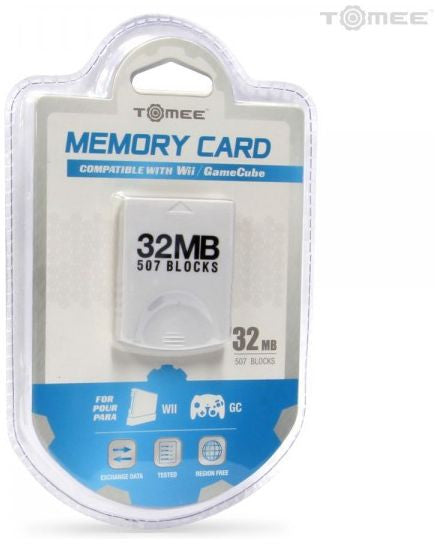 Nintendo Gamecube Tomee Memory Card 32mb 507 Blocks