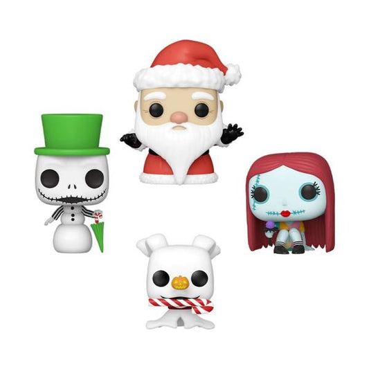Nightmare Before Christmas - Tree Holiday US Exclusive Pocket Pop! Vinyl 4 - Pack Box Set - Gametraders Modbury Heights