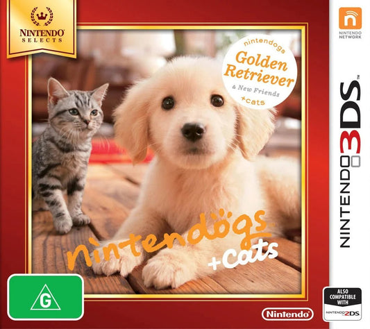 Nintendogs & Cats Golden Retriever & New Friends 3DS - Gametraders Modbury Heights