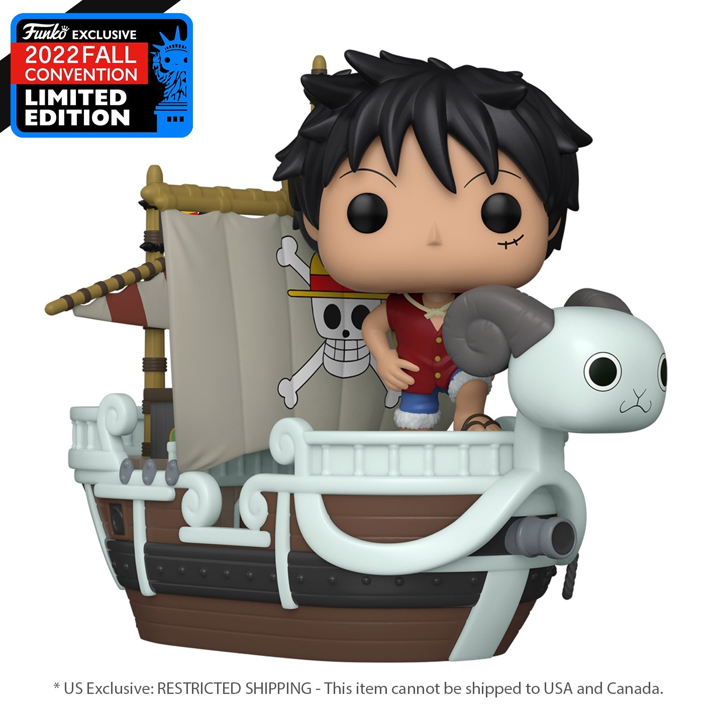 One Piece - Luffy w/Going Merry Pop! Vinyl Ride NY22 - Gametraders Modbury Heights