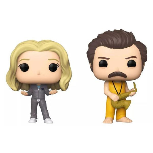 Parks and Recreation - Locked In Ron & Leslie Pop! Vinyl 2 - Pack - Gametraders Modbury Heights
