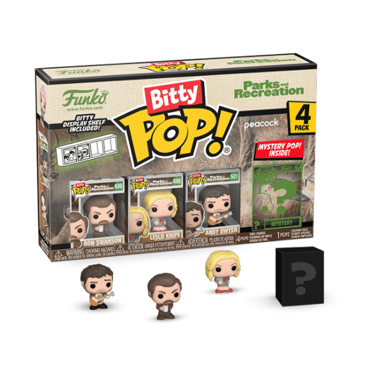 Parks & Recreation - Ron Bitty Pop! 4 - Pack - Gametraders Modbury Heights