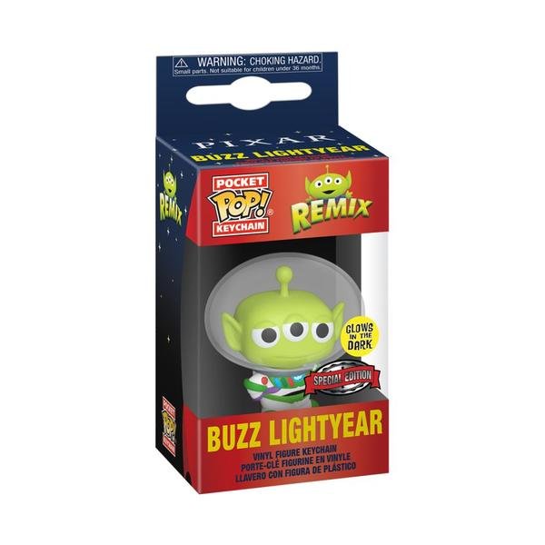 Pixar - Alien Remix Buzz Glow US Exclusive Pocket Pop! Vinyl Keychain - Gametraders Modbury Heights