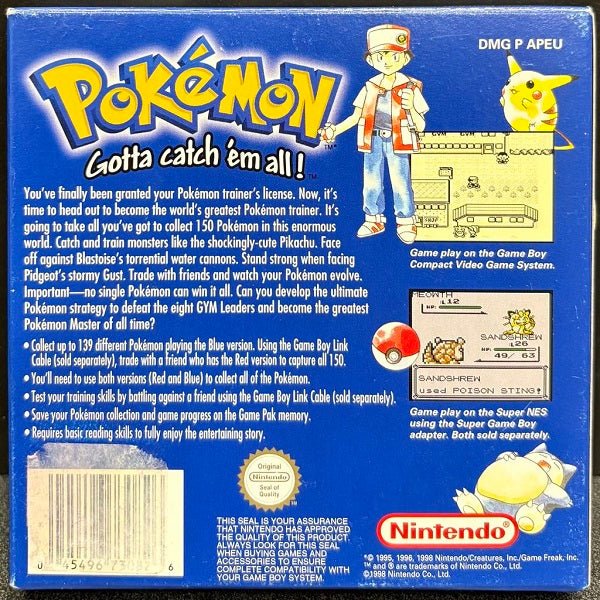 Pokemon Blue Gameboy - Gametraders Modbury Heights